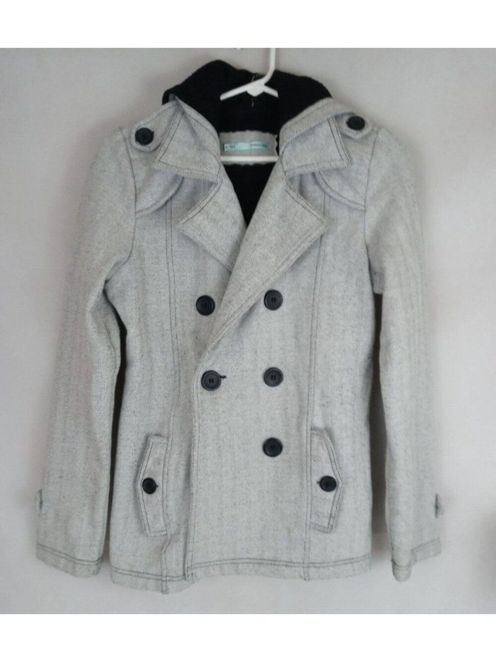Maurices Women's Gray Button-Up Fashion Coat Size Small